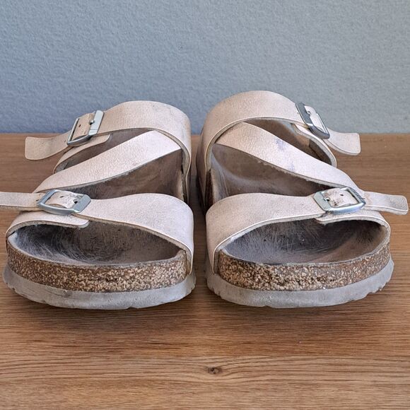 Birkenstock Salina Women’s EU 37 Pink Vegan Leather Strappy Sandals Rose Slide - Picture 2 of 9